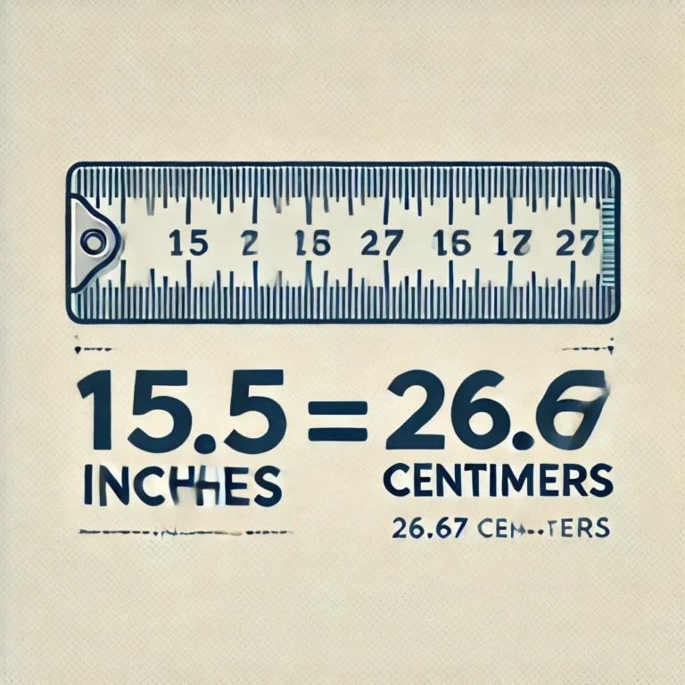 10.5 inches to centimeters