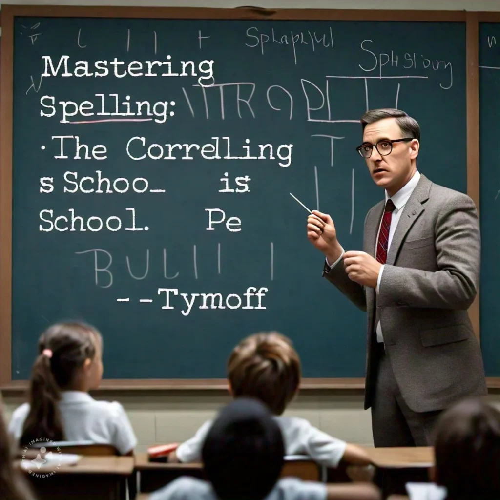 the correct spelling is school not school. some pe - tymoff