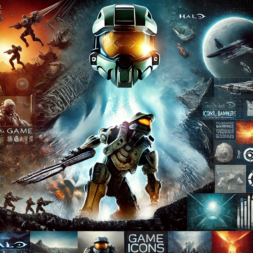 halo (2003) game icons banners